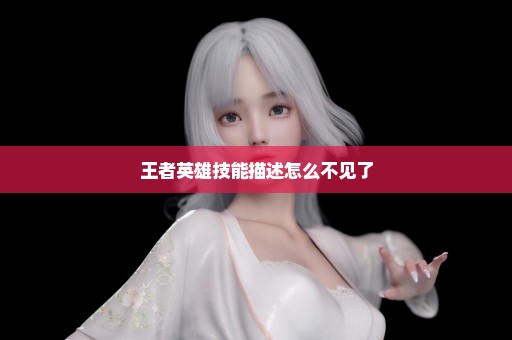 王者英雄技能描述怎么不见了