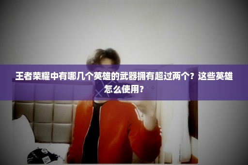 王者荣耀中有哪几个英雄的武器拥有超过两个？这些英雄怎么使用？