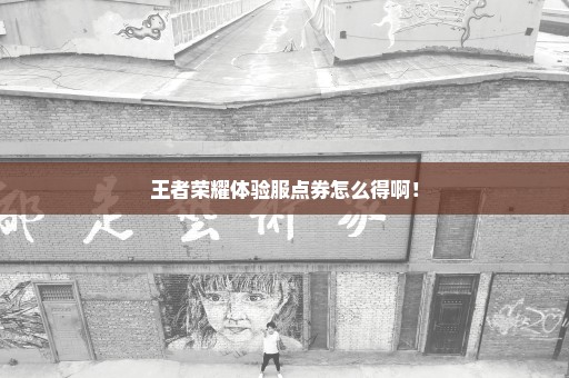 王者荣耀体验服点券怎么得啊！