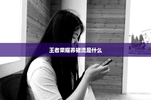王者荣耀养猪流是什么