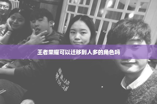 王者荣耀可以迁移到人多的角色吗