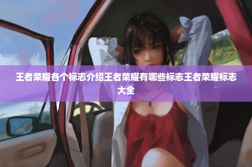 王者荣耀各个标志介绍王者荣耀有哪些标志王者荣耀标志大全