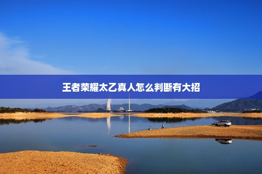 王者荣耀太乙真人怎么判断有大招