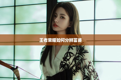 王者荣耀如何分辨富婆