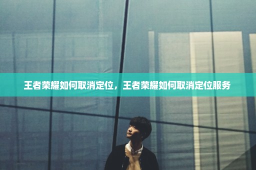 王者荣耀如何取消定位，王者荣耀如何取消定位服务 