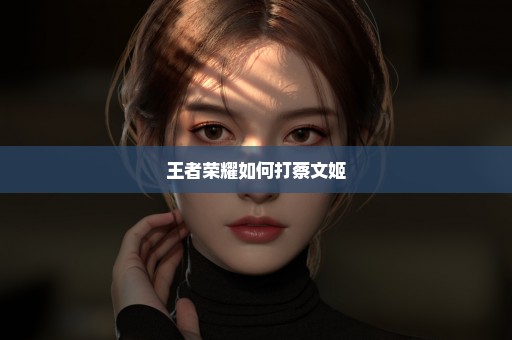 王者荣耀如何打蔡文姬