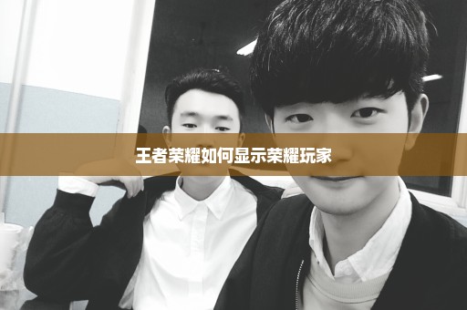 王者荣耀如何显示荣耀玩家