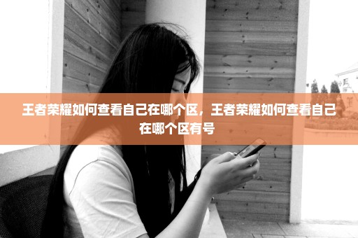 王者荣耀如何查看自己在哪个区，王者荣耀如何查看自己在哪个区有号 