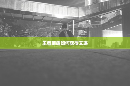 王者荣耀如何获得艾琳