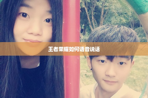 王者荣耀如何语音说话