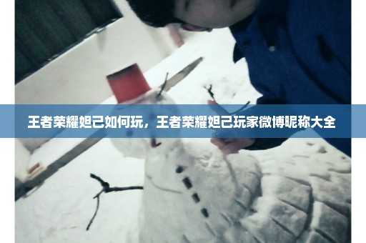 王者荣耀妲己如何玩，王者荣耀妲己玩家微博昵称大全 