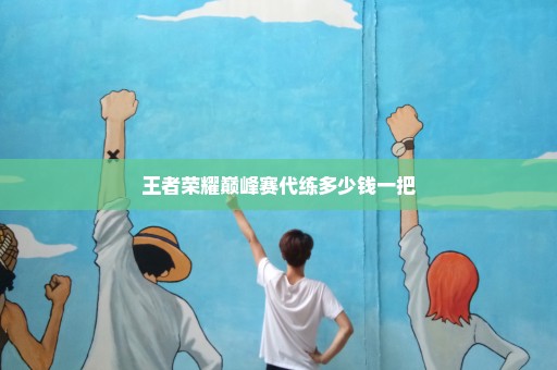 王者荣耀巅峰赛代练多少钱一把