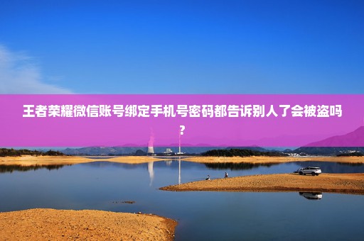 王者荣耀微信账号绑定手机号密码都告诉别人了会被盗吗?
