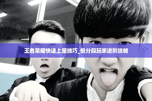 王者荣耀快速上星技巧_低分段玩家进阶攻略