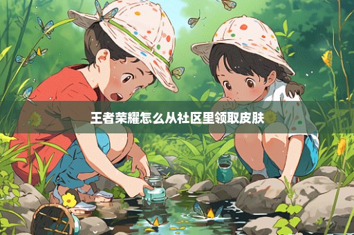 王者荣耀怎么从社区里领取皮肤