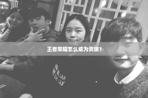王者荣耀怎么成为贵族1