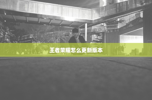 王者荣耀怎么更新版本