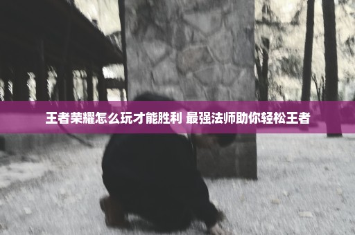 王者荣耀怎么玩才能胜利 最强法师助你轻松王者