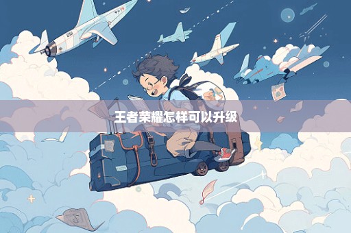 王者荣耀怎样可以升级