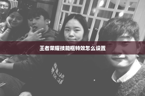 王者荣耀技能框特效怎么设置