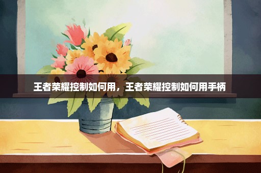 王者荣耀控制如何用，王者荣耀控制如何用手柄 