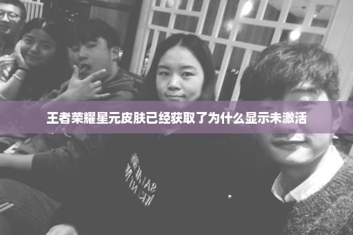 王者荣耀星元皮肤已经获取了为什么显示未激活