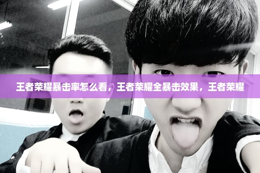 王者荣耀暴击率怎么看，王者荣耀全暴击效果，王者荣耀