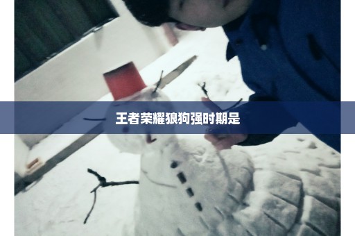 王者荣耀狼狗强时期是
