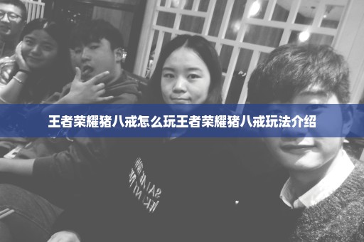 王者荣耀猪八戒怎么玩王者荣耀猪八戒玩法介绍