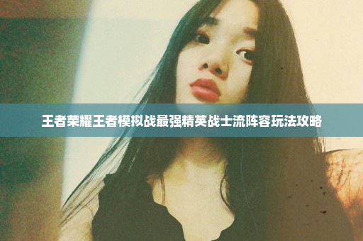 王者荣耀王者模拟战最强精英战士流阵容玩法攻略