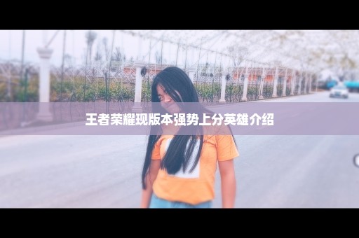 王者荣耀现版本强势上分英雄介绍