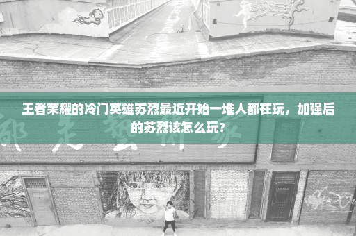 王者荣耀的冷门英雄苏烈最近开始一堆人都在玩，加强后的苏烈该怎么玩？