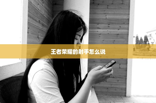 王者荣耀的射手怎么说