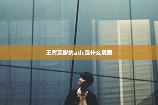 王者荣耀的adc是什么意思