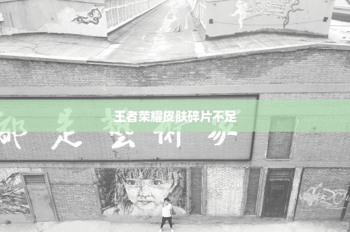 王者荣耀皮肤碎片不足