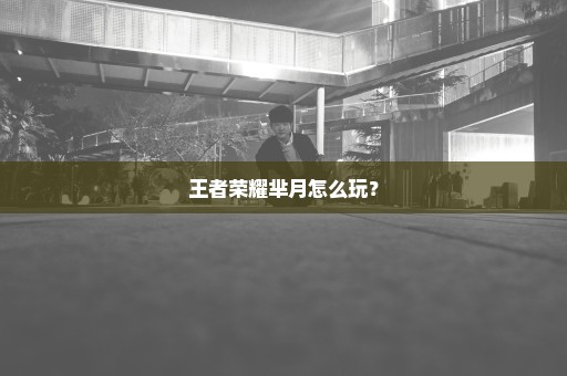 王者荣耀芈月怎么玩？