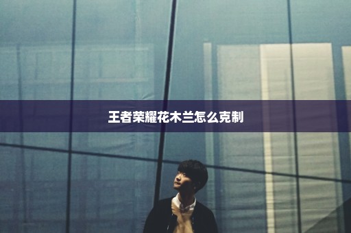 王者荣耀花木兰怎么克制