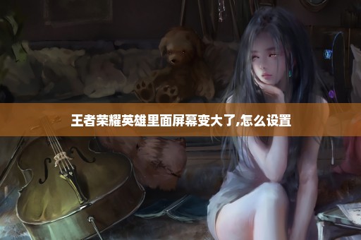王者荣耀英雄里面屏幕变大了,怎么设置