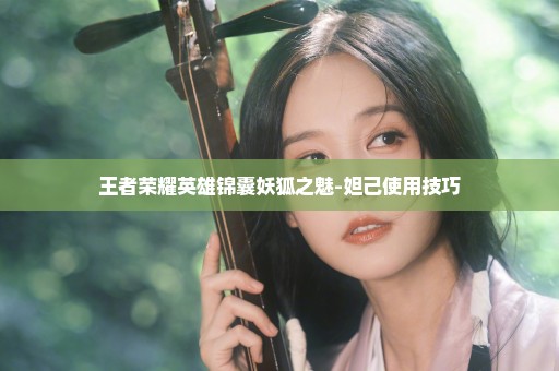 王者荣耀英雄锦囊妖狐之魅-妲己使用技巧