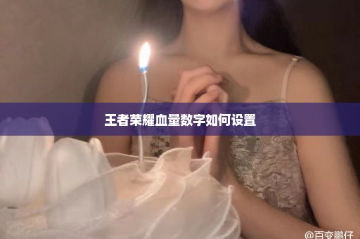 王者荣耀血量数字如何设置