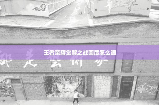 王者荣耀觉醒之战画质怎么调