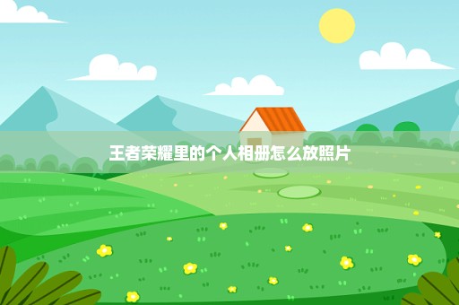 王者荣耀里的个人相册怎么放照片