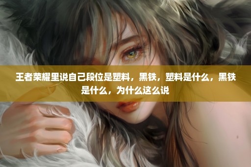 王者荣耀里说自己段位是塑料，黑铁，塑料是什么，黑铁是什么，为什么这么说