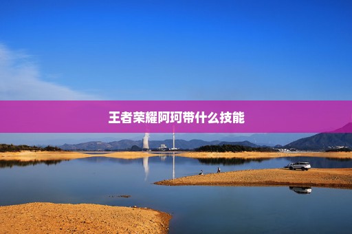 王者荣耀阿珂带什么技能