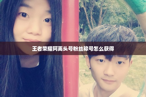 王者荣耀阿离头号粉丝称号怎么获得