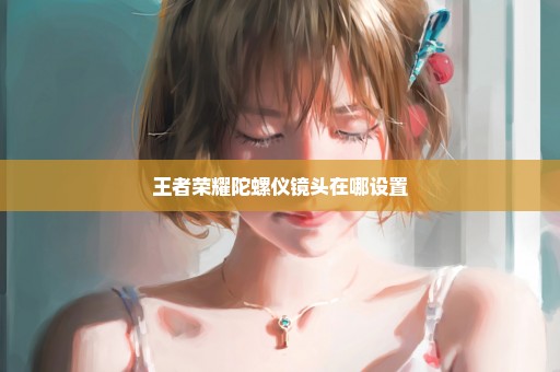王者荣耀陀螺仪镜头在哪设置