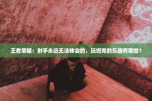 王者荣耀：射手永远无法体会的，玩坦克的乐趣有哪些？