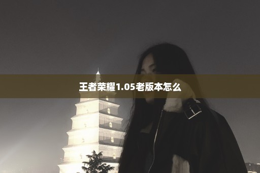 王者荣耀1.05老版本怎么