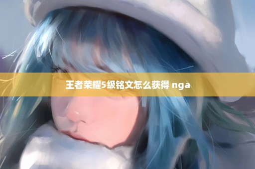 王者荣耀5级铭文怎么获得 nga