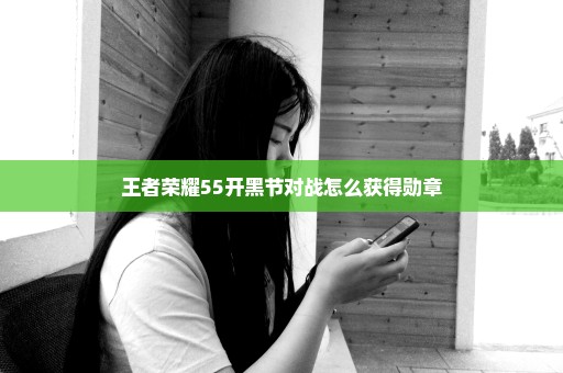 王者荣耀55开黑节对战怎么获得勋章